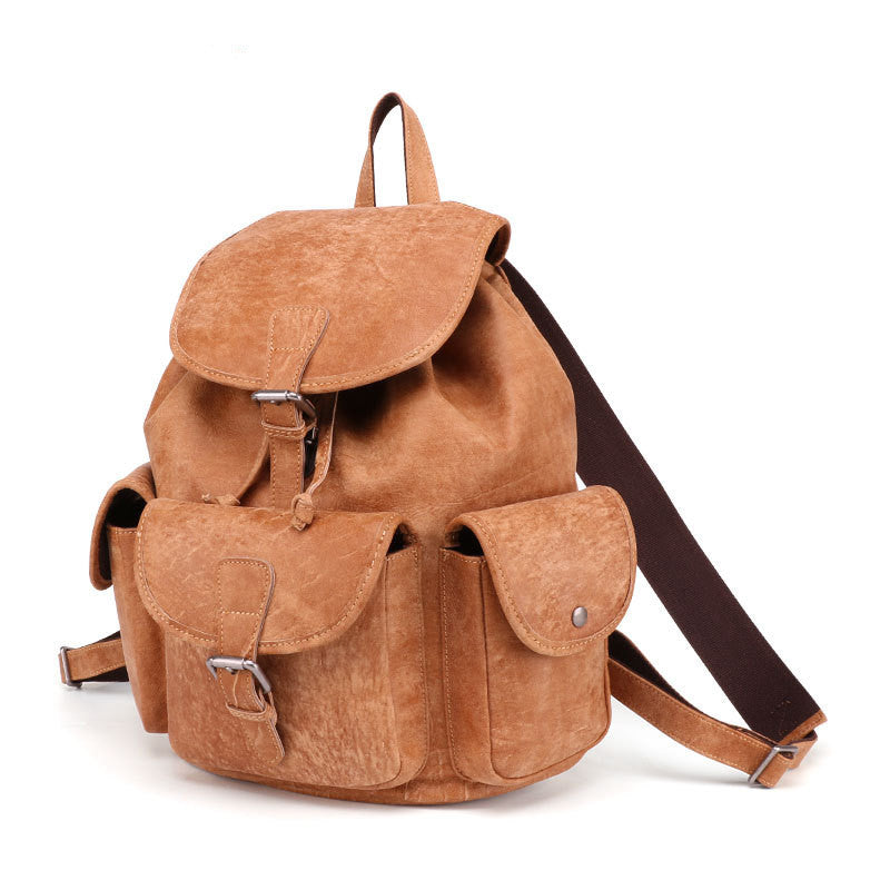 Tan Leather Backpack